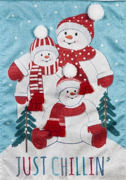 Winter Banners - Seasonal House Flags - Decorative Snowmen