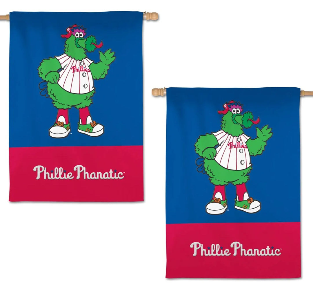 Phillie Phanatic 2 Sided Embroidered Banner