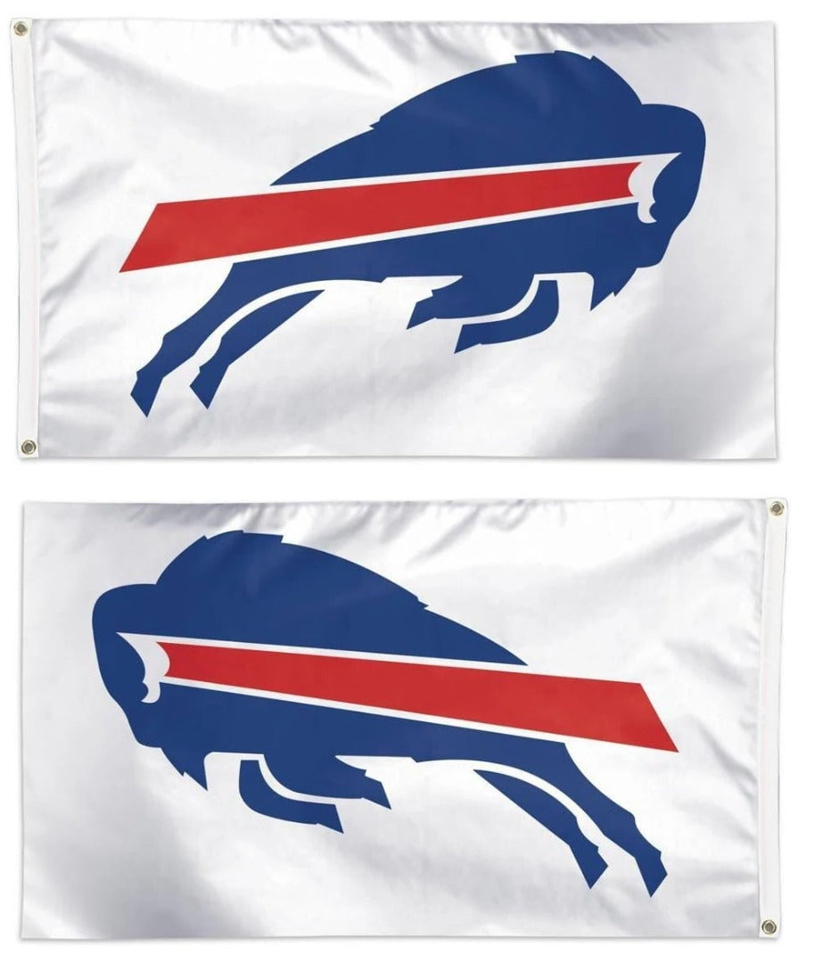 Buffalo Bills Flag 3x5 Logo White