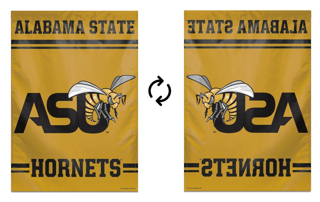 Alabama State Hornets Flag Vertical ASU Logo Banner heartlandflags