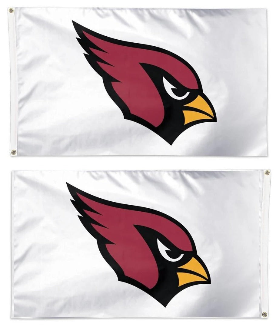 Arizona Cardinals Flag 2 Sided 3x5 White heartlandflags