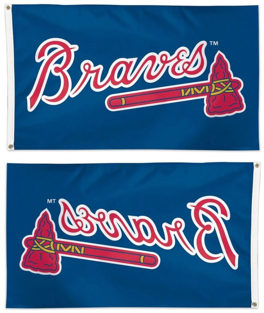 Atlanta Braves Flag 3x5 Single Sided Logo heartlandflags