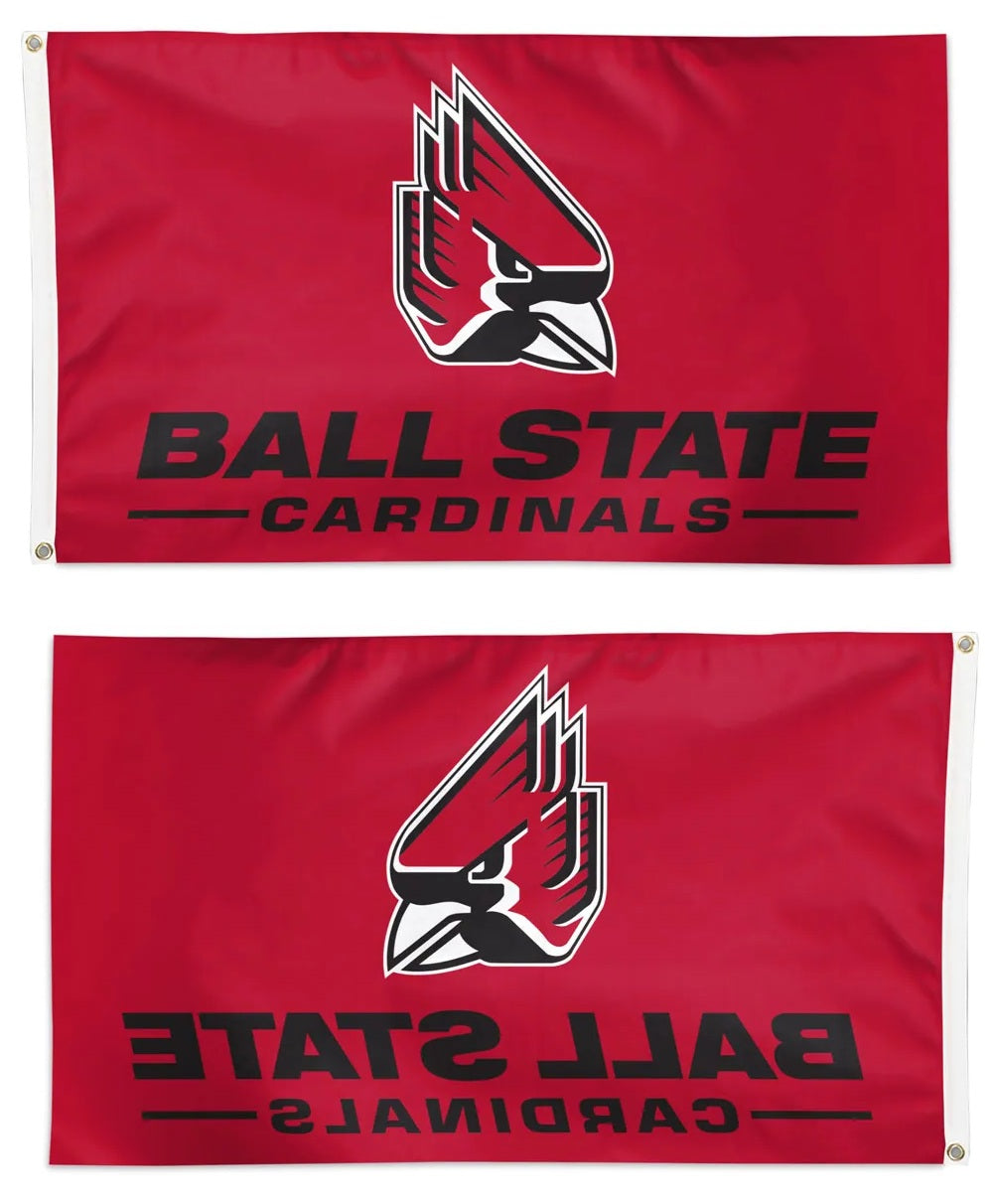 Ball State Cardinals 3x5 Red Flag heartlandflags
