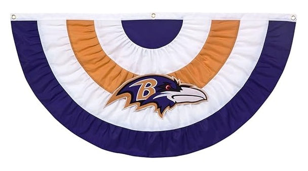 Baltimore Ravens Bunting Embroidered heartlandflags