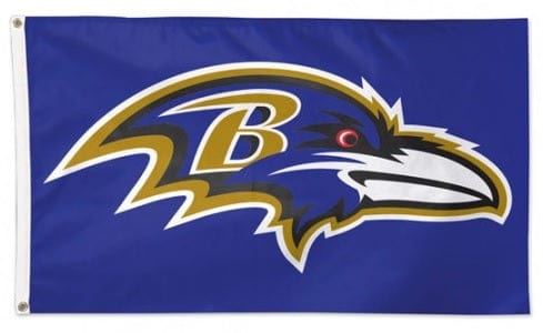 Baltimore Ravens Flag 3x5 Purple heartlandflags