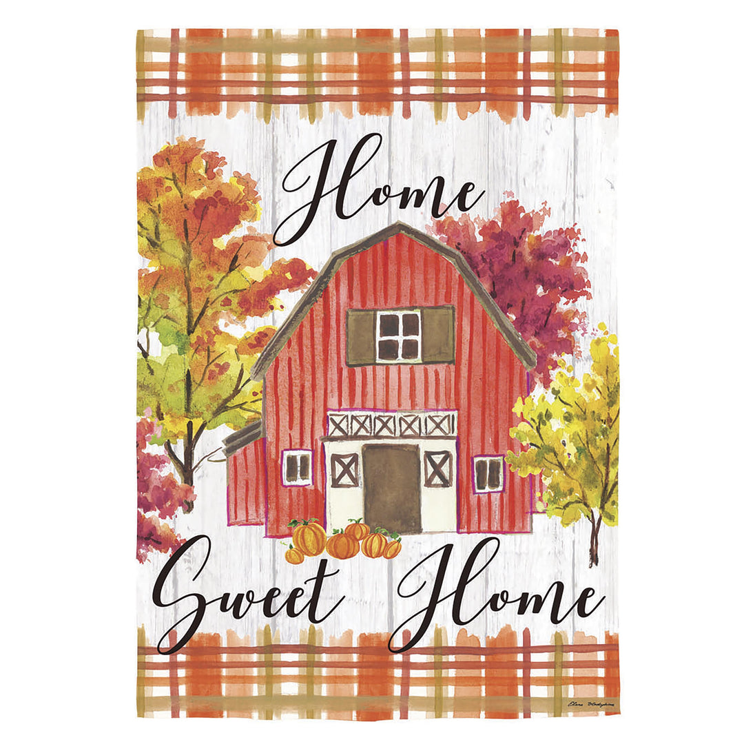 Barn Home Sweet Home 2 Sided Garden Flag heartlandflags