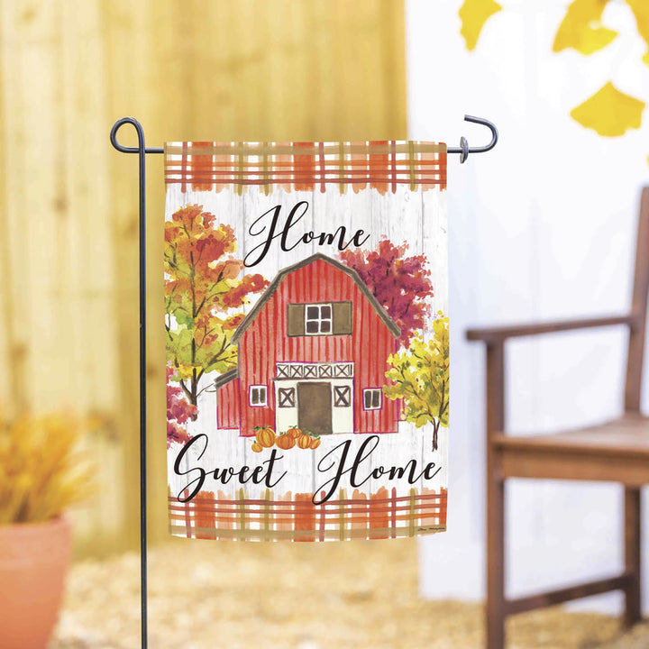 Barn Home Sweet Home 2 Sided Garden Flag heartlandflags