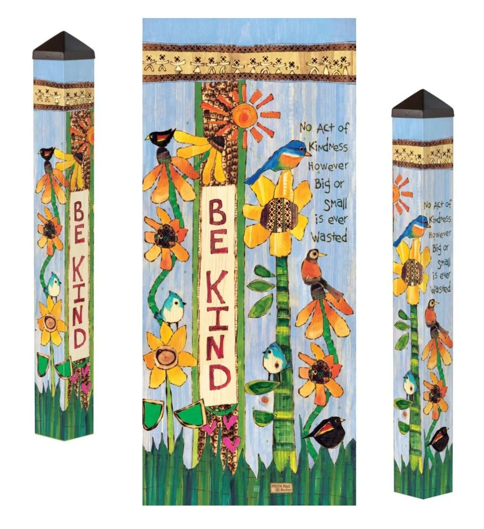 Be Kind 40 Inches Tall Art Pole heartlandflags