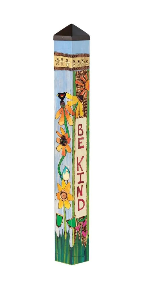 Be Kind 40 Inches Tall Art Pole heartlandflags