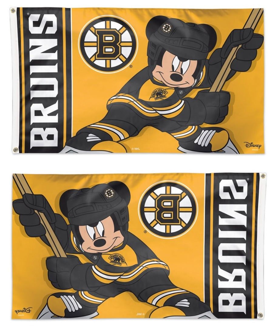 Boston Bruins Flag 3x5 Mickey Mouse heartlandflags