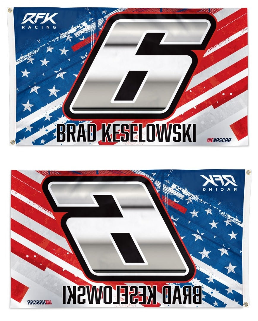 Brad Keselowski Flag 3x5 Patriotic heartlandflags