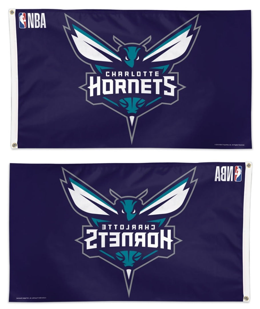 Charlotte Hornets Flag 3x5 Logo Purple heartlandflags