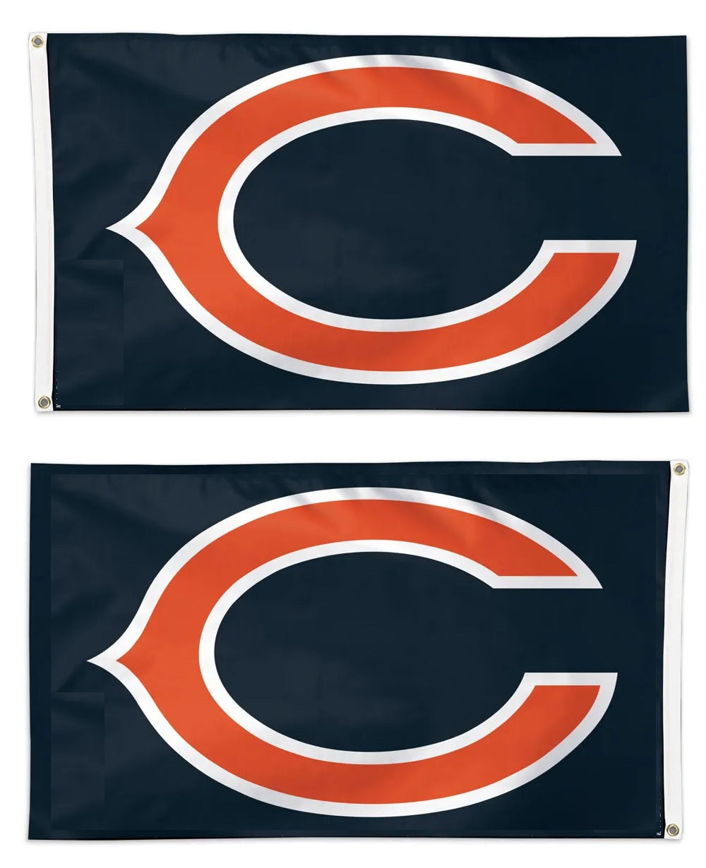 Chicago Bears Flag 2 Sided Navy All Sizes heartlandflags