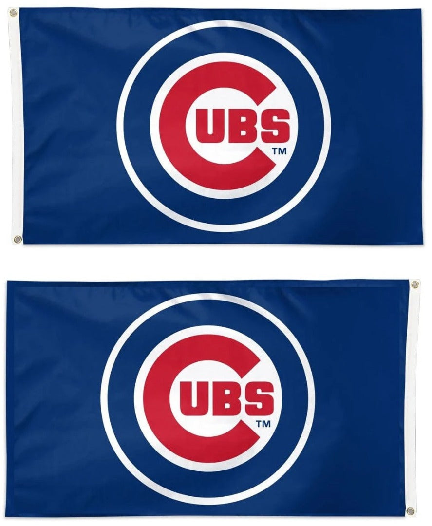 Chicago Cubs Flag 3x5 Bullseye Logo 2 Sided heartlandflags