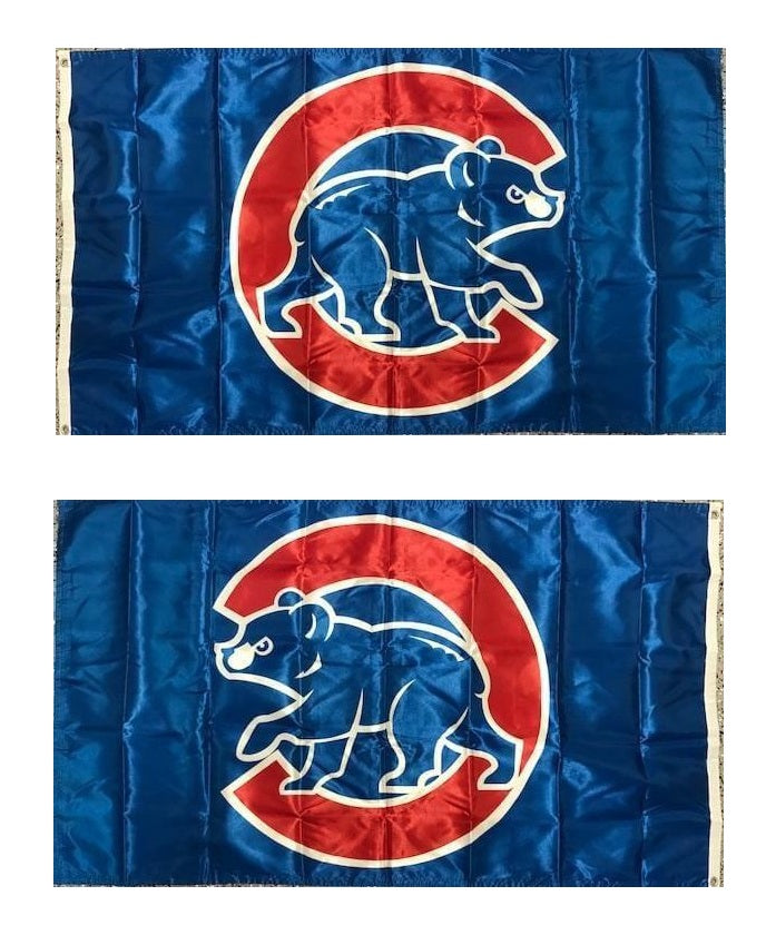 Chicago Cubs Flag 3x5 Walking Cub Logo Single Sided heartlandflags