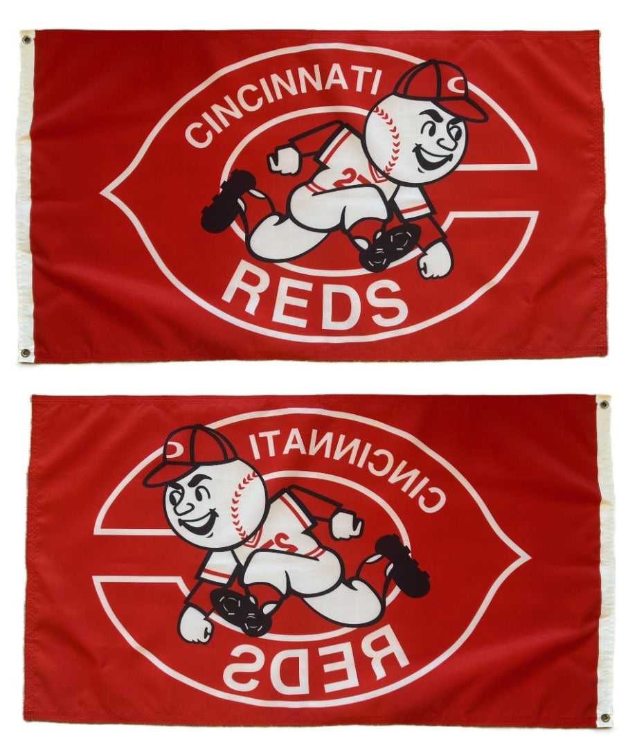 Cincinnati Reds Retro Flag 3x5 heartlandflags