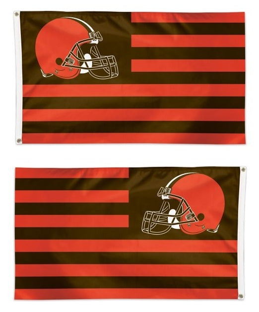 Cleveland Browns Flag 3x5 Americana Stripes heartlandflags