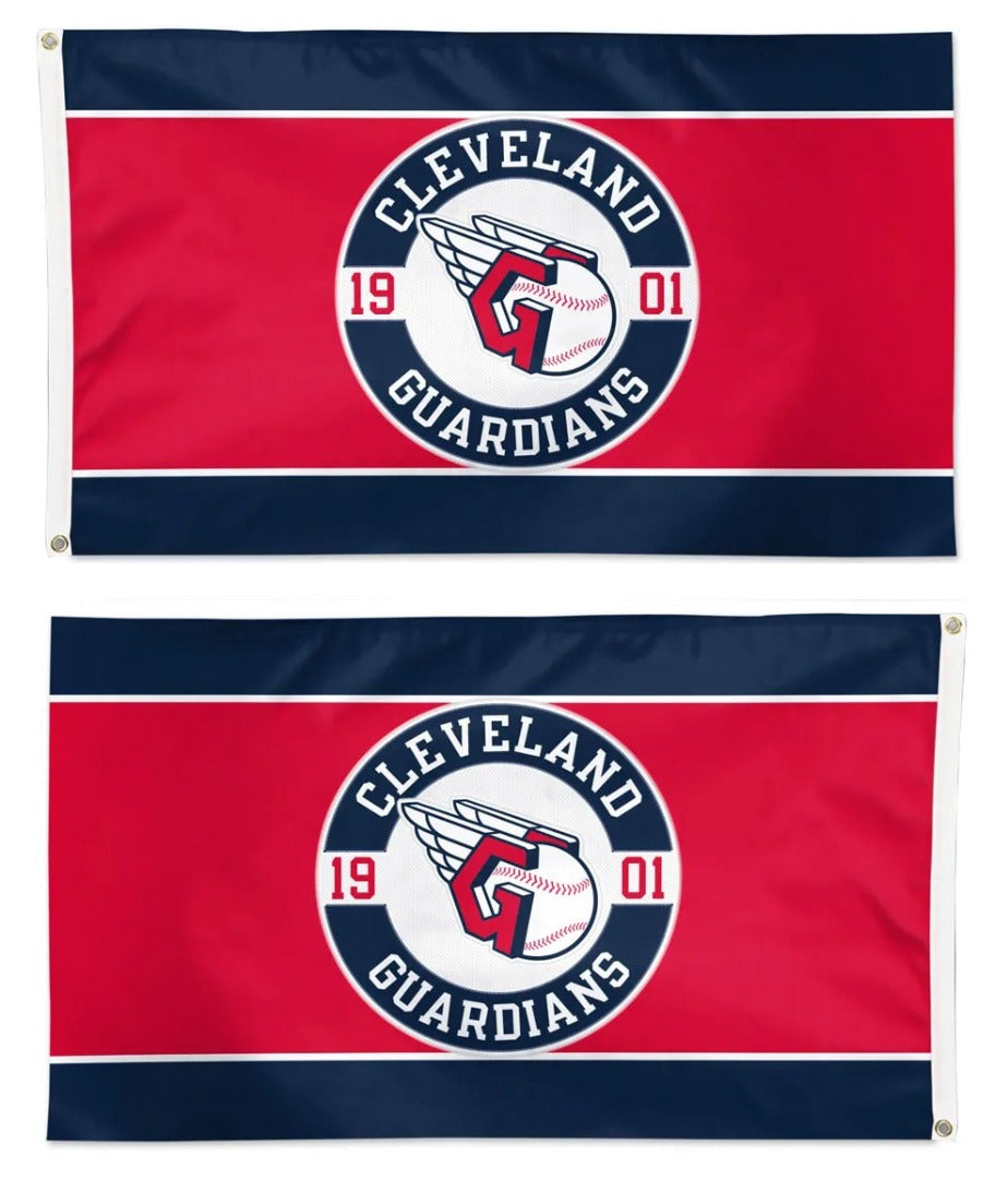 Cleveland Guardians Embroidered Flag 2 Sided heartlandflags
