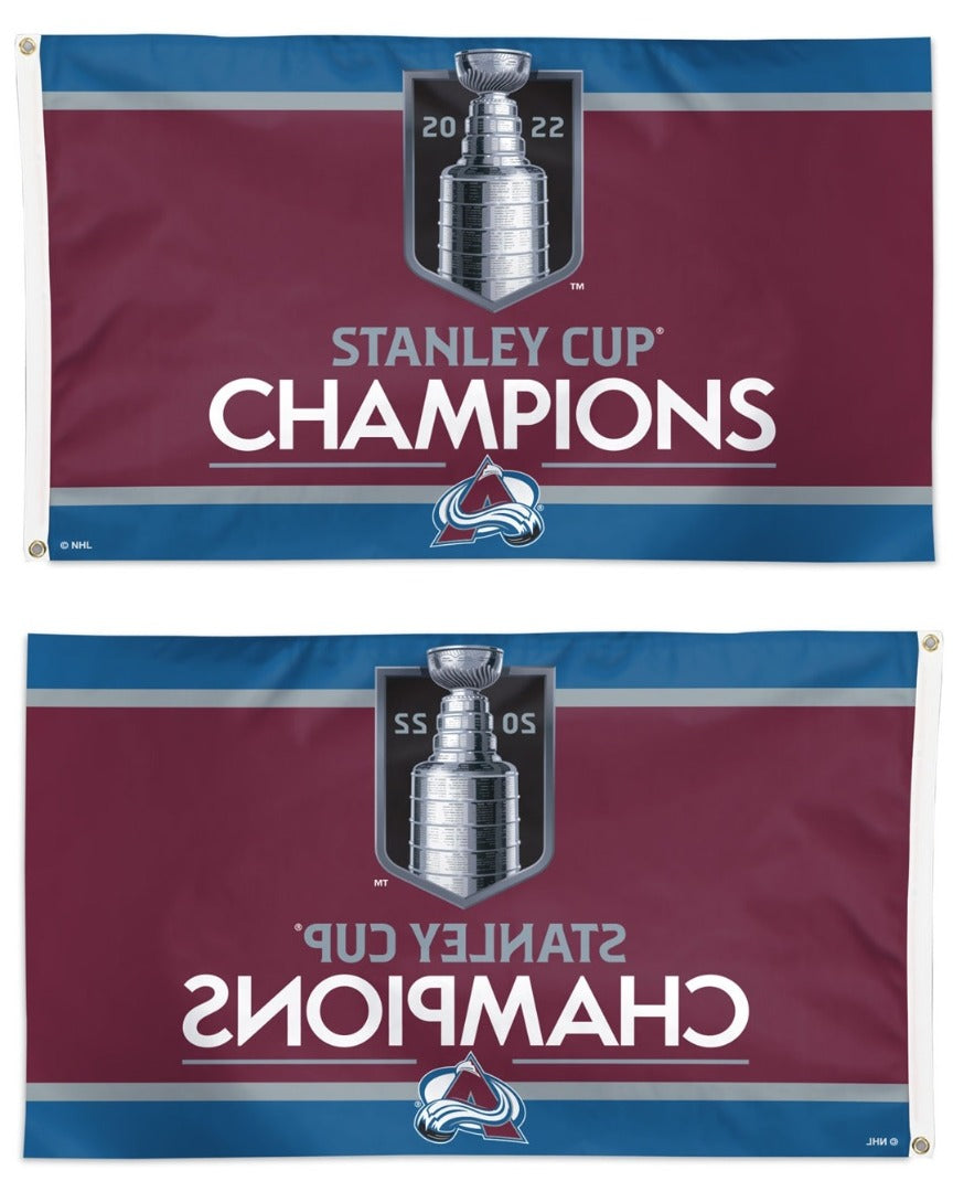 Colorado Avalanche Flag 3x5 Stanley Cup Champions heartlandflags