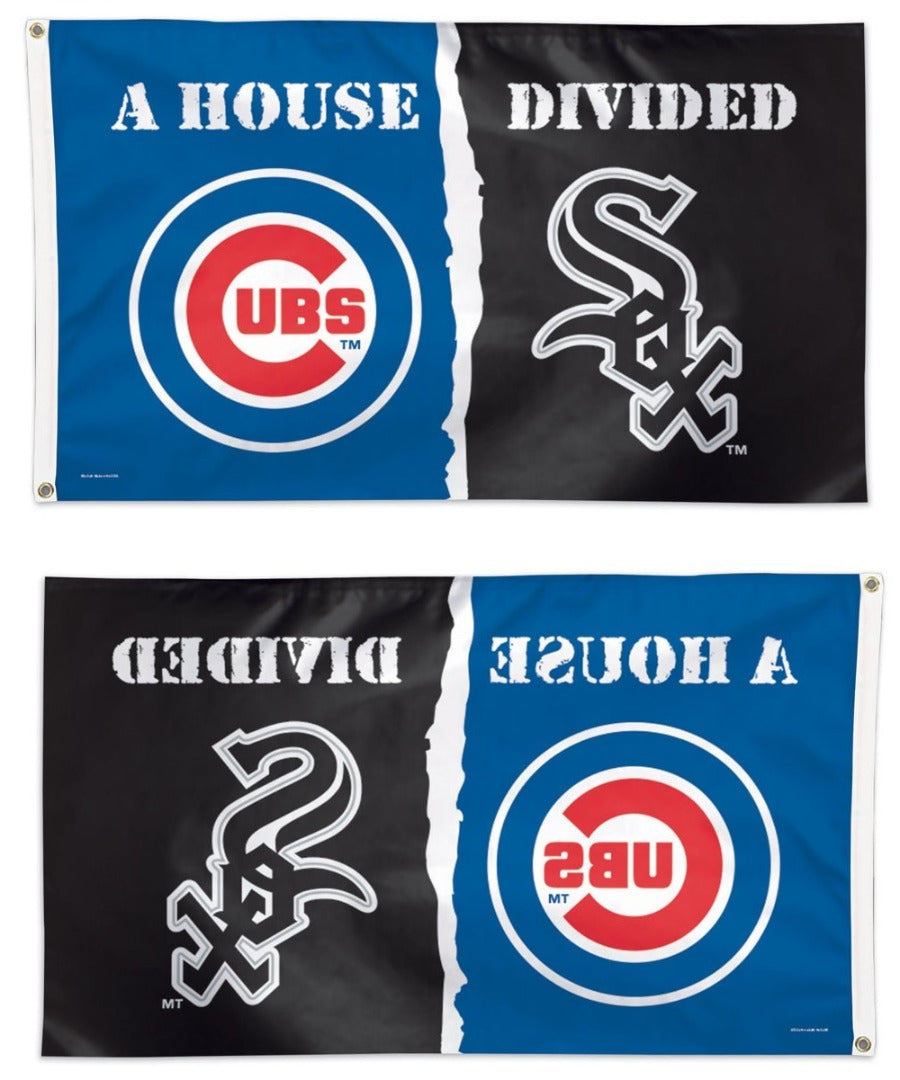 Cubs vs White Sox Flag 3x5 House Divided heartlandflags