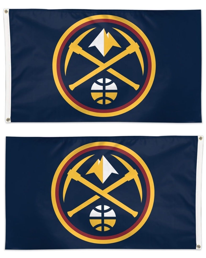 Denver Nuggets Flag 3x5 Logo on Navy heartlandflags