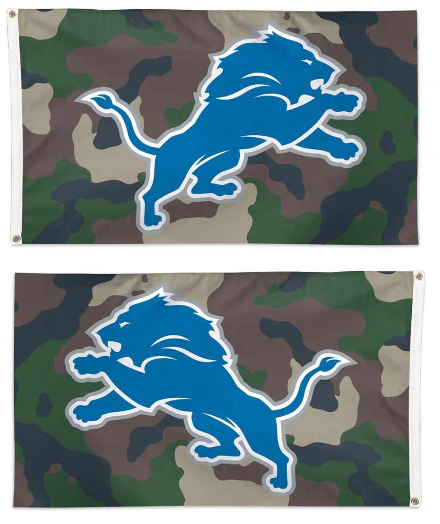 Detroit Lions Flag 3x5 Military Camo heartlandflags