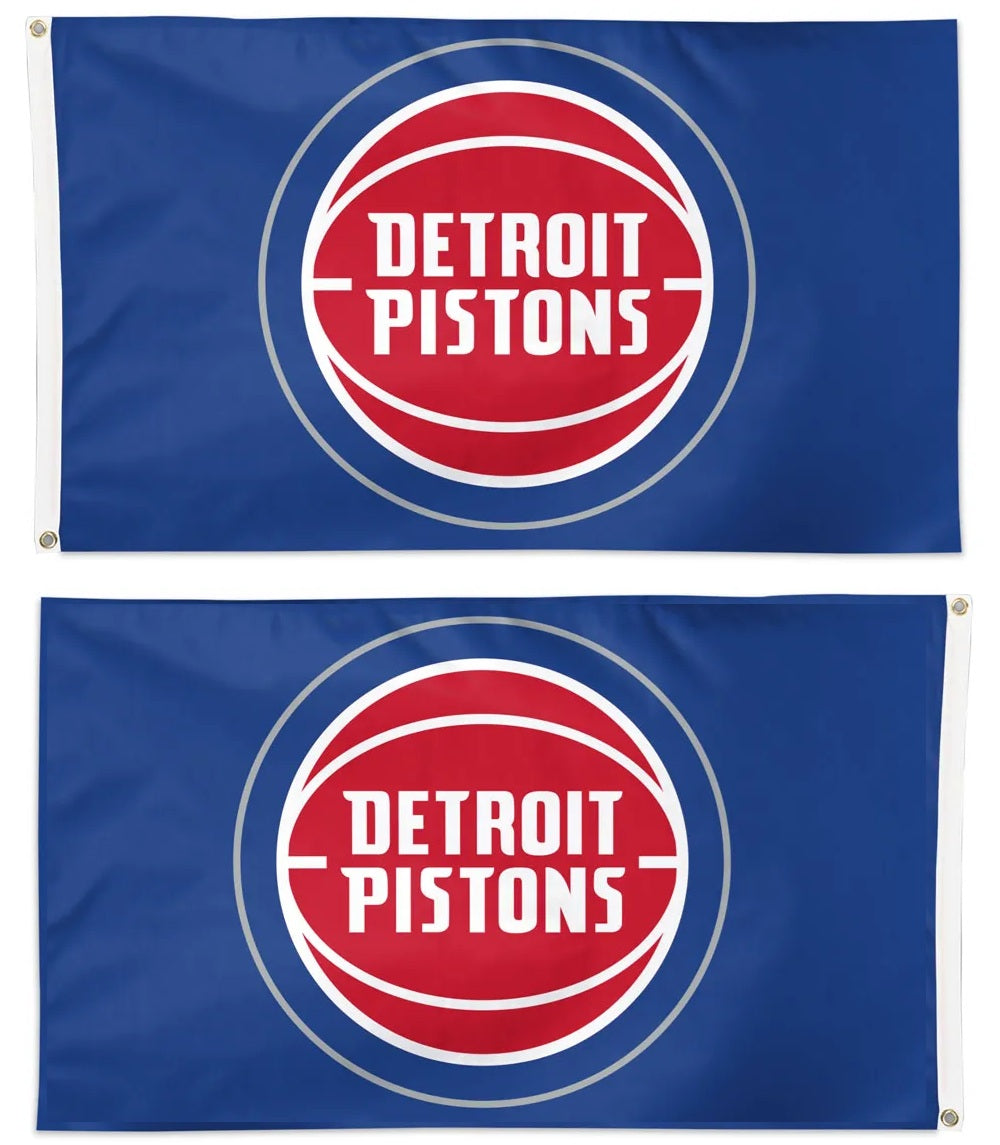 Detroit Pistons 2 Sided 3x5 Flag heartlandflags