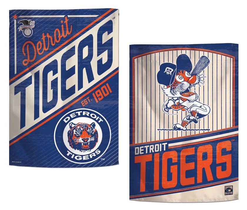 Detroit Tigers Garden Flag 2 Sided Cooperstown heartlandflags