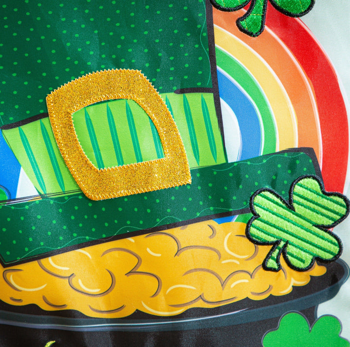 End of the Rainbow 2 Sided St Patrick Day Banner heartlandflags