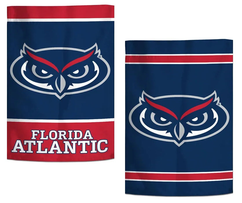 Florida Atlantic Garden Flag 2 Sided FAU Logo heartlandflags