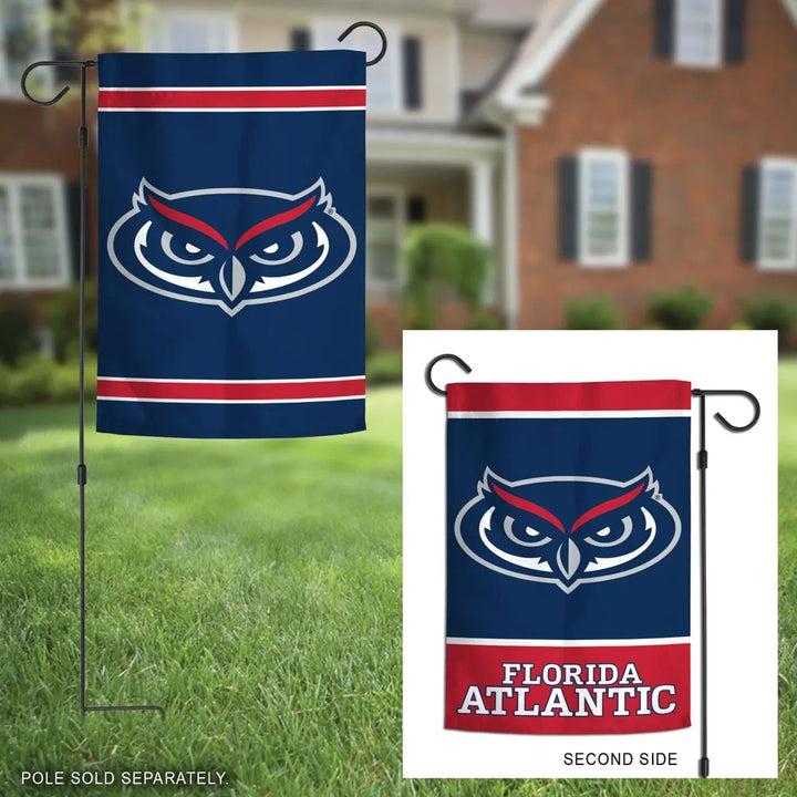 Florida Atlantic Garden Flag 2 Sided FAU Logo heartlandflags