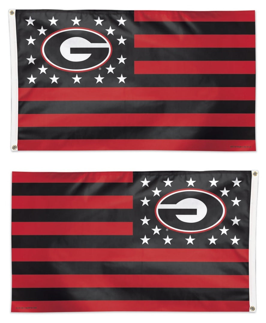 Georgia Bulldogs Flag 3x5 Americana Stars and Stripes heartlandflags