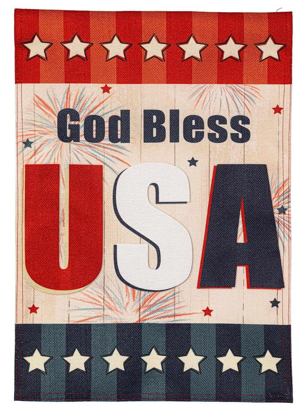God Bless USA 2 Sided Garden Flag heartlandflags