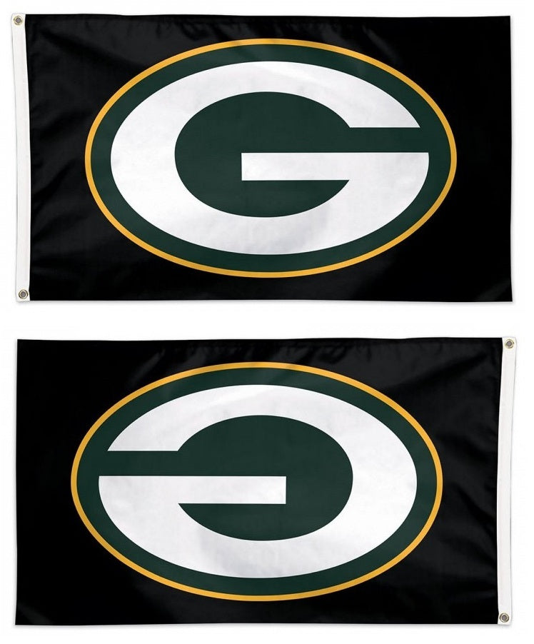 Green Bay Packers Flag 3x5 Black heartlandflags