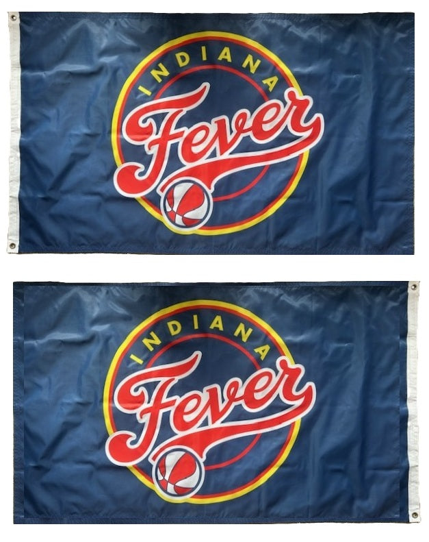 Indiana Fever Blue 2 Sided 3x5 Flag heartlandflags