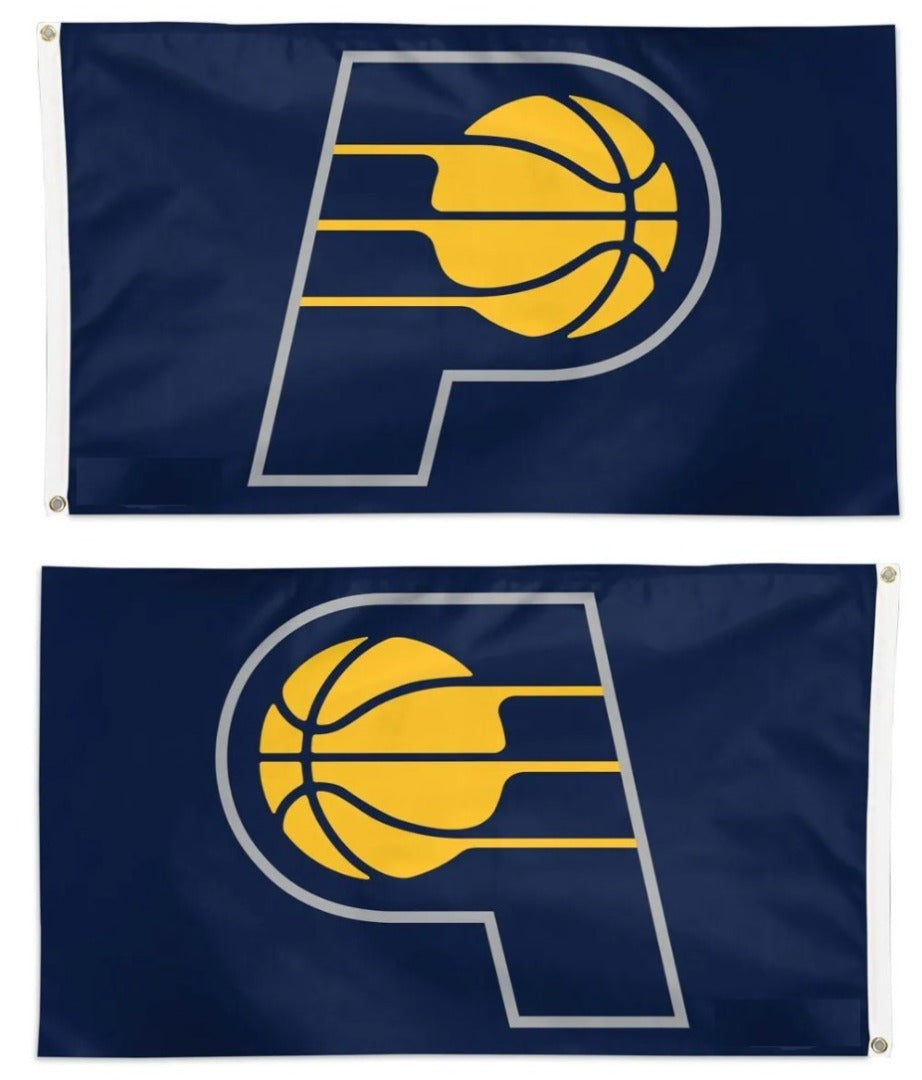 Indiana Pacers Flag 3x5 Flag Navy Logo heartlandflags