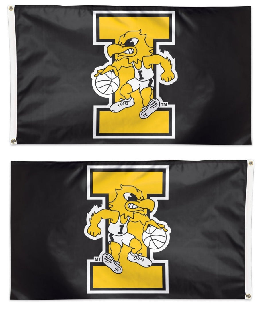 Iowa Hawkeyes Flag 3x5 Basketball Logo heartlandflags