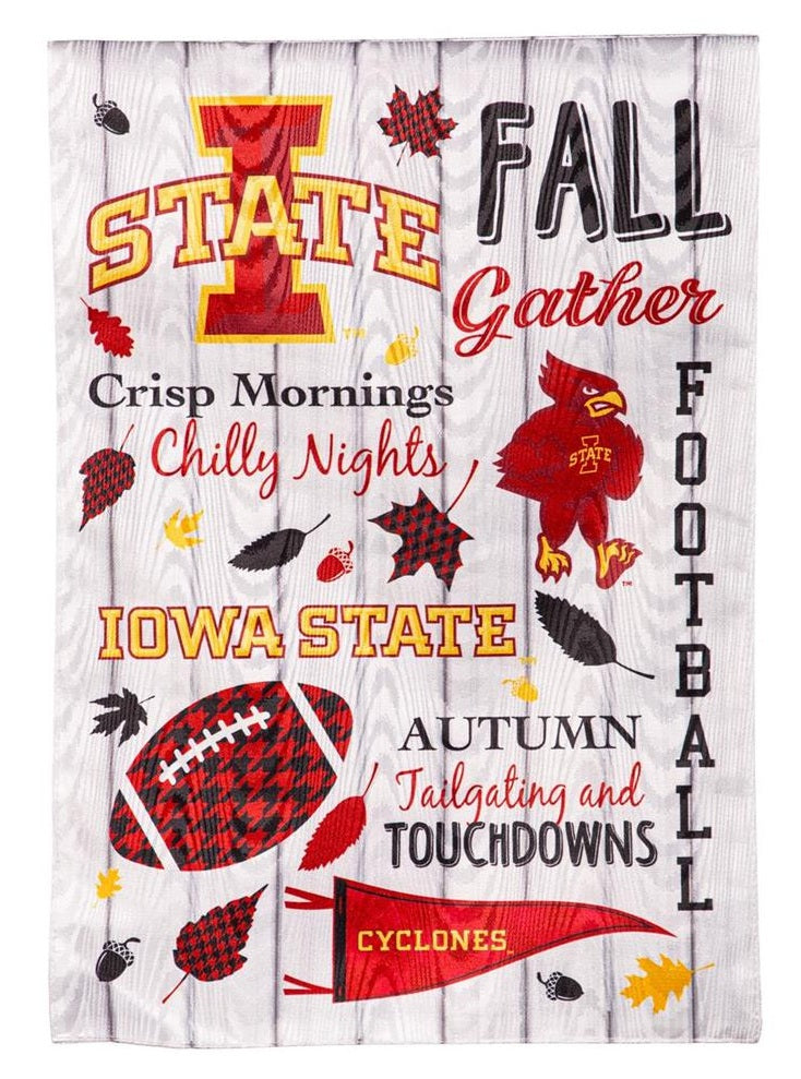Iowa State 2 Sided Fall Garden Flag heartlandflags
