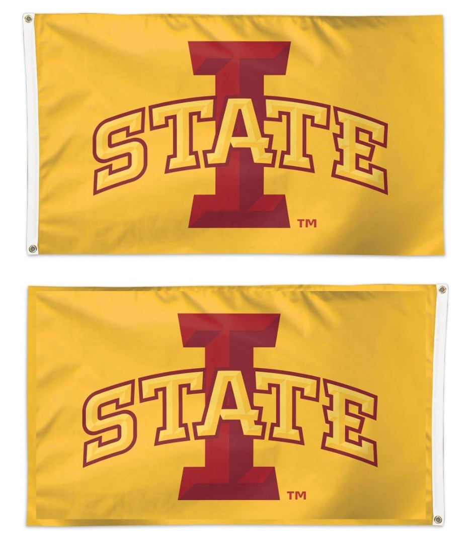 Iowa State Cyclones Flag 2x3 I State Logo on Yellow heartlandflags