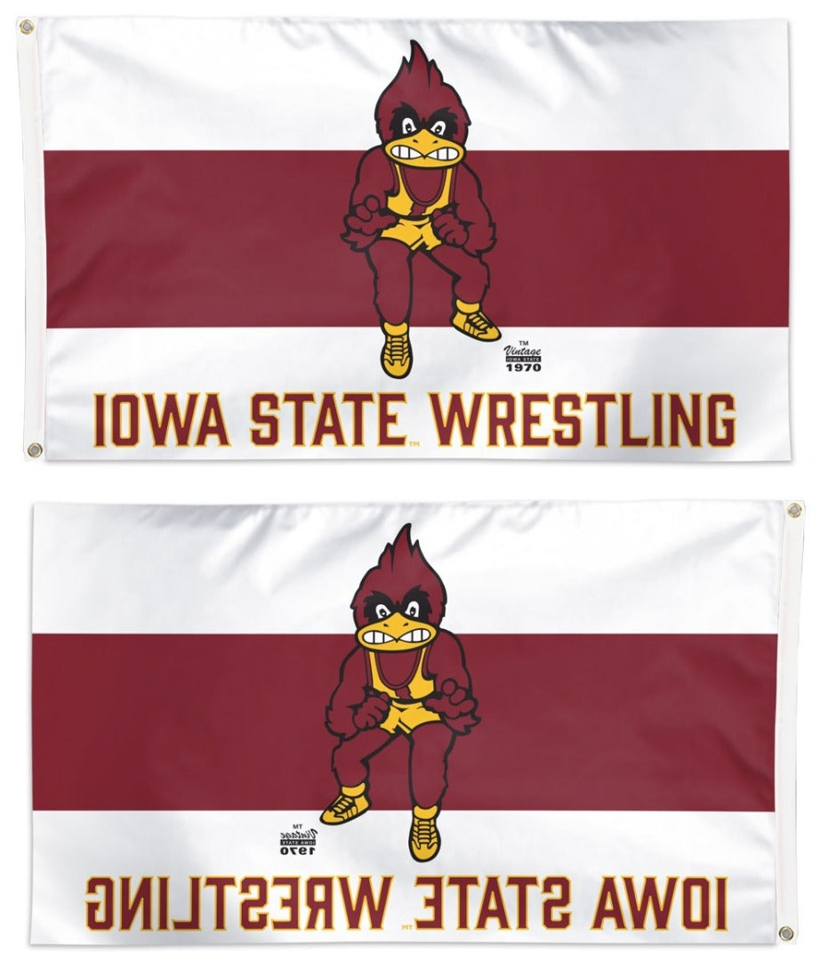 Iowa State Wrestling Flag 3x5 heartlandflags