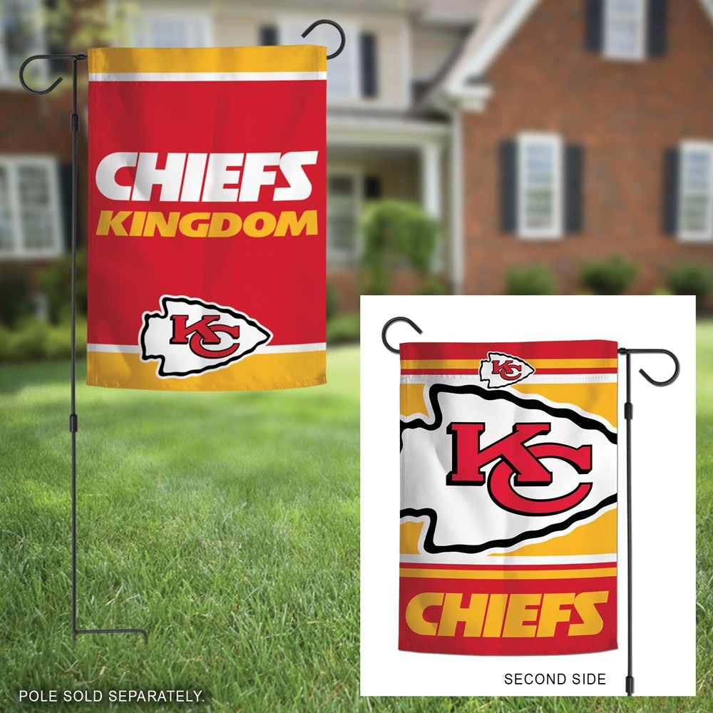 Kansas City Chiefs Garden Flag 2 Sided Slogan Chiefs Kingdom heartlandflags