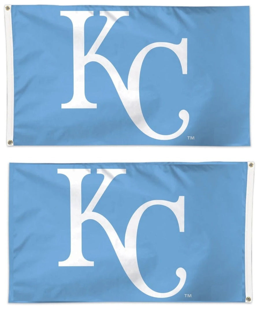 Kansas City Royals Flag 3x5 Light Blue 2 Sided heartlandflags