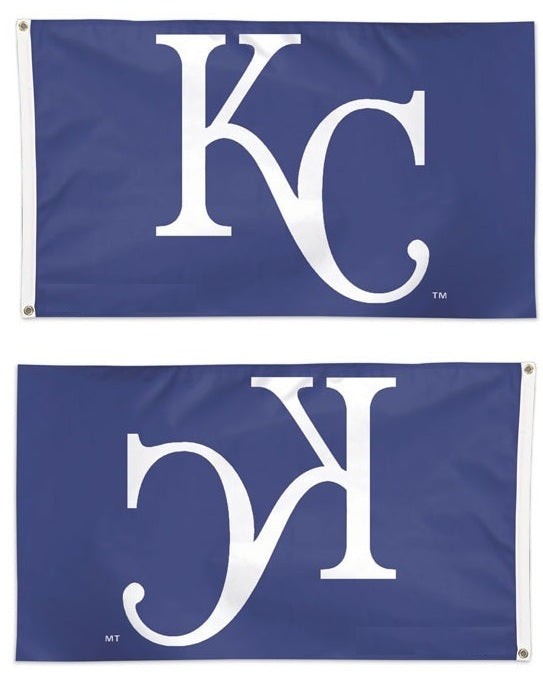 Kansas City Royals Flag Blue KC 3x5 heartlandflags
