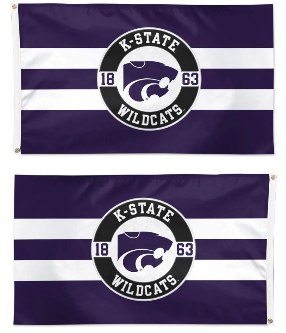 Kansas State Applique Flag 2 Sided 3x5 heartlandflags