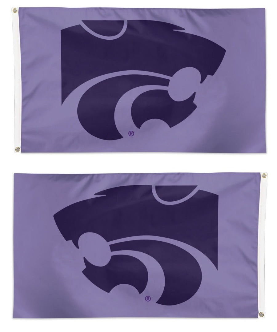 Kansas State Flag 3x5 Logo Lavender heartlandflags