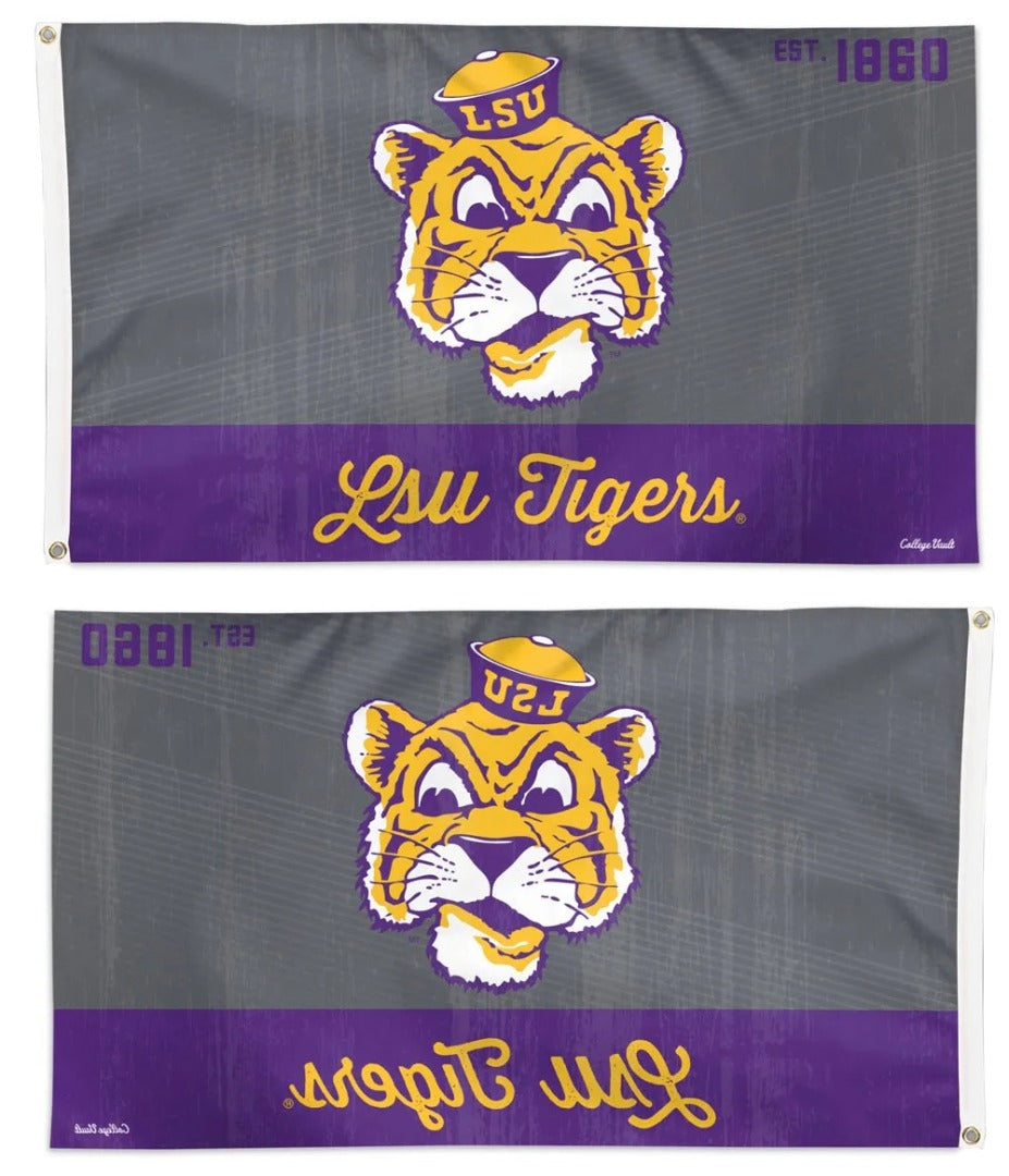 LSU Tigers Vault Logo 3x5 Flag heartlandflags