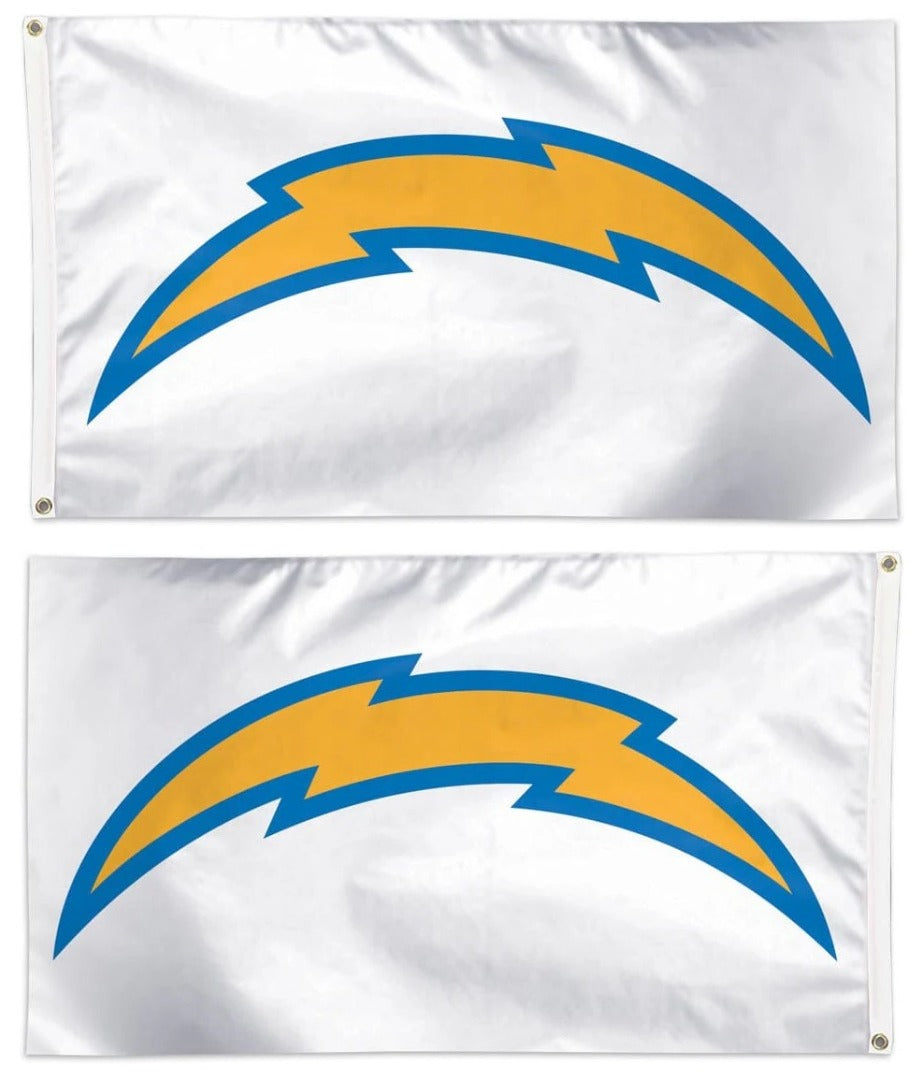 Los Angeles Chargers Flag 3x5 Logo White heartlandflags