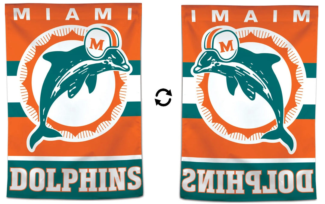 Miami Dolphins Banner Retro House Flag heartlandflags