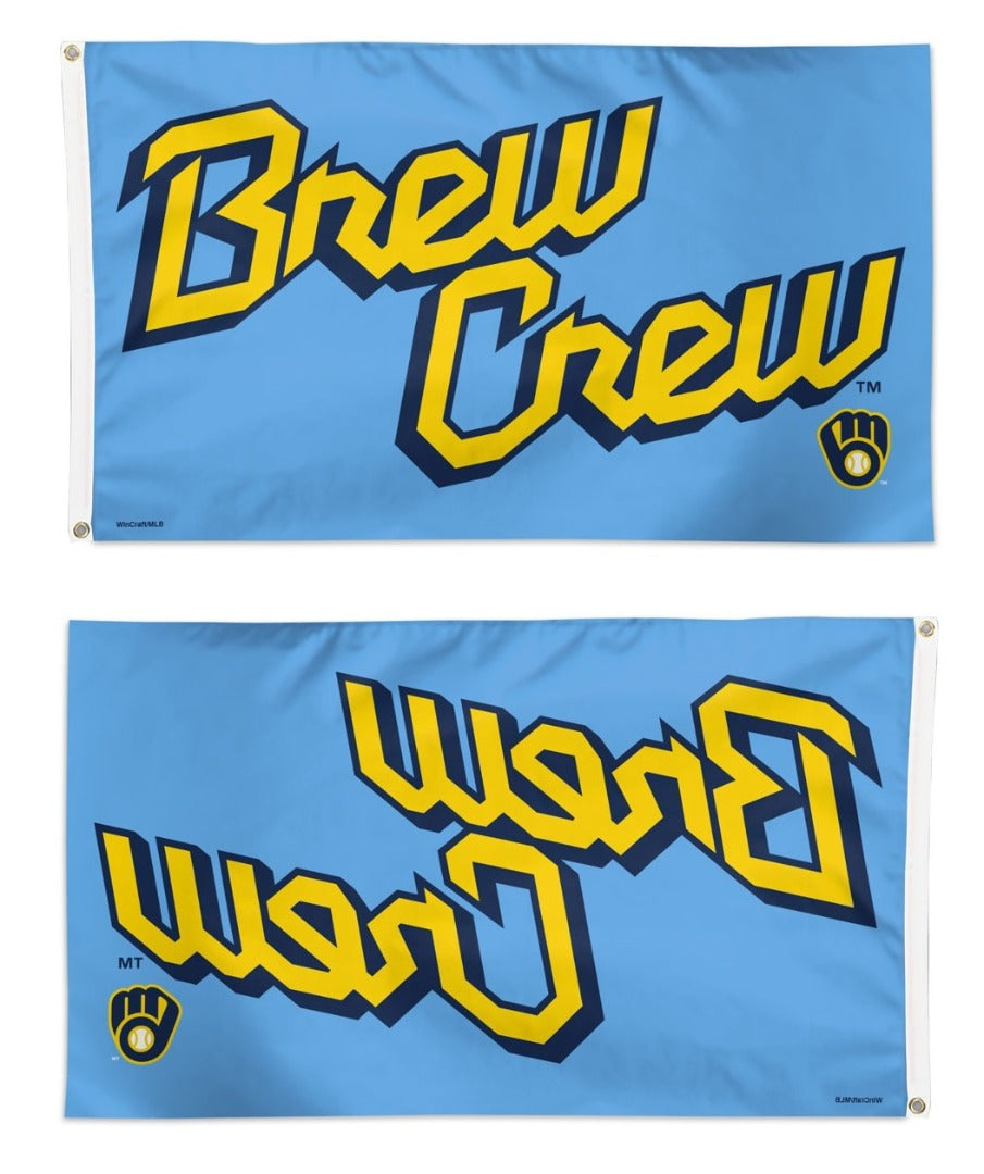 Milwaukee Brewers Flag 3x5 City Connect Brew Crew heartlandflags