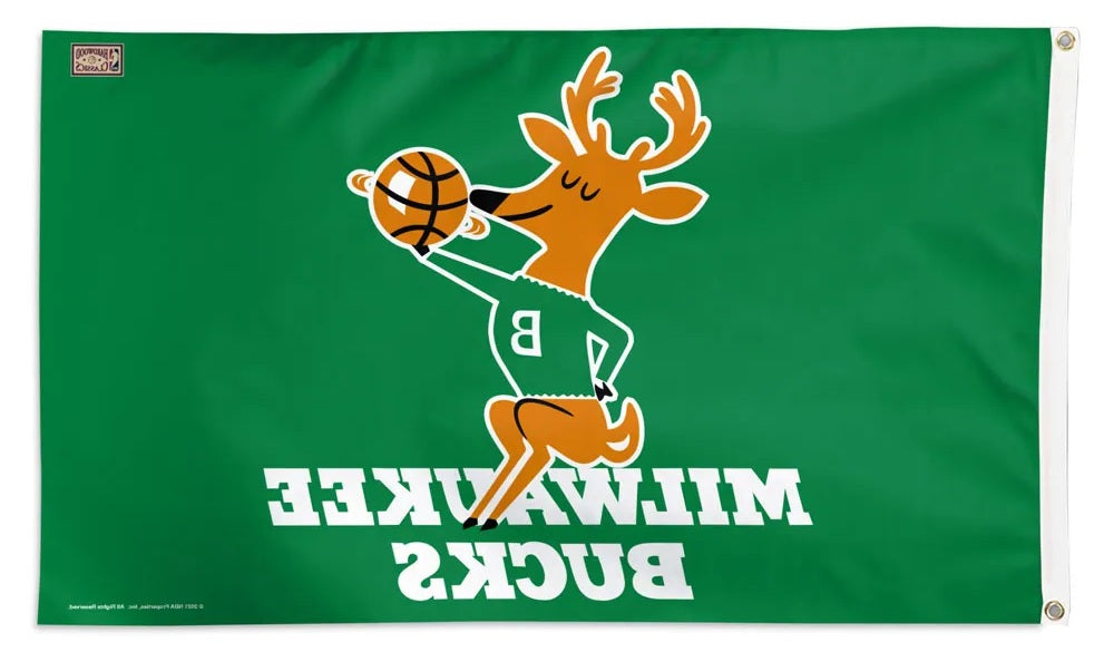 Milwaukee Bucks Hardwood Classic 3x5 Flag heartlandflags